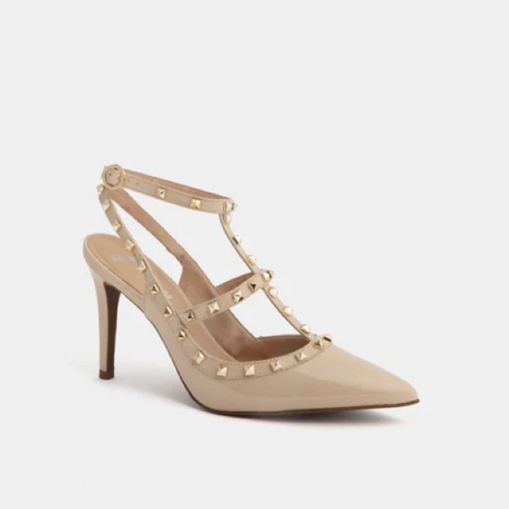 French Sole Elodie Beige Stiletto Heels New in box